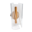 Applique da Parete LED Oro 6W Moderno Lampada da Muro con Struttura Trasparente Verticale Luce Bianca Naturale Calda per Interni