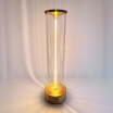 Lampada da tavolo scrivania LED 3W oro grigio ricaricabile touch con filo luminoso magnetico cilindro per ristorante bar
