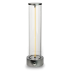 Lampada da tavolo scrivania LED 3W oro grigio ricaricabile touch con filo luminoso magnetico cilindro per ristorante bar