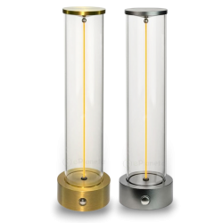 Lampada da tavolo scrivania LED 3W oro grigio ricaricabile touch con filo luminoso magnetico cilindro per ristorante bar