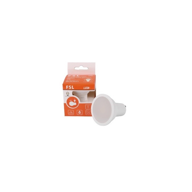 Lampadina LED GU10 6W 4000 Luce Naturale – 530 Lumen Fascio 100° Antiriflesso