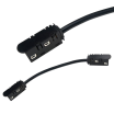Connettore angolare per collegamento binario magnetico 48V da incasso cartongesso giunzione angolo curva nero