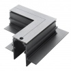 Connettore angolare per collegamento binario magnetico 48V da incasso cartongesso giunzione angolo curva nero