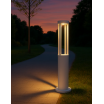 Lampione da giardino LED 12W per esterno lampioncino moderno bianco impermeabile IP65
