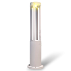 Lampione da giardino LED 12W per esterno lampioncino moderno bianco impermeabile IP65