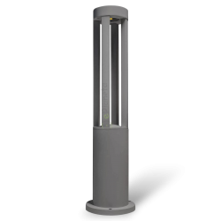 Lampione da giardino LED 12W per esterno lampioncino moderno grigio impermeabile IP65