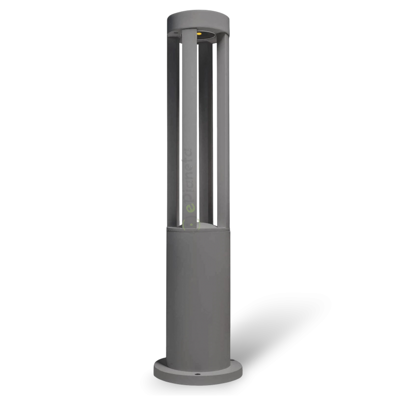 Lampione da giardino LED 12W per esterno lampioncino moderno grigio impermeabile IP65
