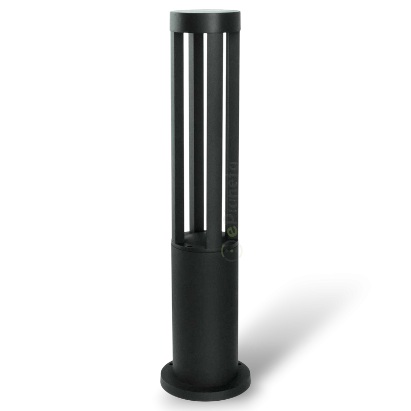 Lampione da giardino LED 12W per esterno lampioncino moderno nero impermeabile IP65