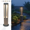 Lampione da giardino LED 12W per esterno lampioncino moderno grigio impermeabile IP65