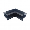 Connettore angolare a L per collegamento binario magnetico ad incasso cartongesso 48V angolo curva interna nero giunzione
