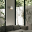 Applique cubo doppia luce led attacco G9 in gesso lampada da soffitto quadrata moderno bianco verniciabile