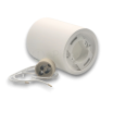 Portafaretto cilindrico in gesso da soffitto 90mm verniciabile lampada a cilindro con attacco GU10