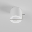 Portafaretto cilindrico in gesso da soffitto 90mm verniciabile lampada a cilindro con attacco GU10