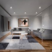Portafaretto cilindrico in gesso da soffitto 90mm verniciabile lampada a cilindro con attacco GU10
