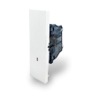Placche interruttore prese frutti elettrici supporti Bianco stile simile living now compatibili con scatole standard 503 504 506