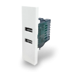 Placche interruttore prese frutti elettrici supporti Bianco stile simile living now compatibili con scatole standard 503 504 506