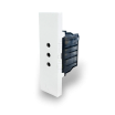 Placche interruttore prese frutti elettrici supporti Bianco stile simile living now compatibili con scatole standard 503 504 506