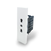 Placche interruttore prese frutti elettrici supporti Bianco stile simile living now compatibili con scatole standard 503 504 506