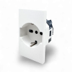 Placche interruttore prese frutti elettrici supporti Bianco stile simile living now compatibili con scatole standard 503 504 506