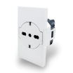 Placche interruttore prese frutti elettrici supporti Bianco stile simile living now compatibili con scatole standard 503 504 506