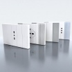 Placche interruttore prese frutti elettrici supporti Bianco stile simile living now compatibili con scatole standard 503 504 506