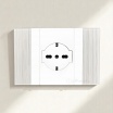 Placche interruttore prese frutti elettrici supporti Bianco stile simile living now compatibili con scatole standard 503 504 506