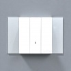 Placche interruttore prese frutti elettrici supporti Bianco stile simile living now compatibili con scatole standard 503 504 506