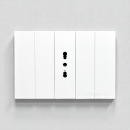 Placche interruttore prese frutti elettrici supporti Bianco stile simile living now compatibili con scatole standard 503 504 506