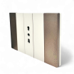 Placche interruttore prese frutti elettrici supporti Sabbia stile simile living now compatibili con scatole standard 503 504 506