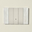 Placche interruttore prese frutti elettrici supporti Sabbia stile simile living now compatibili con scatole standard 503 504 506