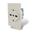 Placche interruttore prese frutti elettrici supporti Sabbia stile simile living now compatibili con scatole standard 503 504 506