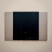 Placche interruttore prese frutti elettrici supporti Nero stile simile living now compatibili con scatole standard 503 504 506