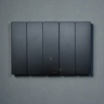 Placche interruttore prese frutti elettrici supporti Nero stile simile living now compatibili con scatole standard 503 504 506