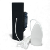 Placche interruttore prese frutti elettrici supporti Nero stile simile living now compatibili con scatole standard 503 504 506