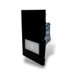Placche interruttore prese frutti elettrici supporti Nero stile simile living now compatibili con scatole standard 503 504 506