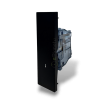 Placche interruttore prese frutti elettrici supporti Nero stile simile living now compatibili con scatole standard 503 504 506