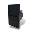 Placche interruttore prese frutti elettrici supporti Nero stile simile living now compatibili con scatole standard 503 504 506