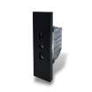 Placche interruttore prese frutti elettrici supporti Nero stile simile living now compatibili con scatole standard 503 504 506