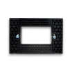 Placche interruttore prese frutti elettrici supporti Nero stile simile living now compatibili con scatole standard 503 504 506