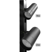 Faretto proiettore led 10W nero magnetico orientabile per binario monofase 48V direzionabile luce calda naturale bianca