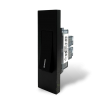 Placche interruttore prese frutti elettrici supporti Nero stile simile living now compatibili con scatole standard 503 504 506