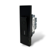 Placche interruttore prese frutti elettrici supporti Nero stile simile living now compatibili con scatole standard 503 504 506
