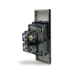 Placche interruttore prese frutti elettrici supporti Nero stile simile living now compatibili con scatole standard 503 504 506