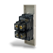 Placche interruttore prese frutti elettrici supporti Sabbia stile simile living now compatibili con scatole standard 503 504 506