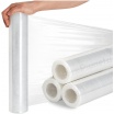 Pellicola trasparente film estendibile rotolo 2.4Kg largo 50cm 23 micron per imballaggio cartoni protezione trasloco senza anima