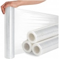 Pellicola trasparente film estendibile rotolo 2.4Kg largo 50cm 23 micron per imballaggio cartoni protezione trasloco senza anima