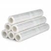 Pellicola trasparente film estendibile rotolo 2.4Kg largo 50cm 23 micron per imballaggio cartoni protezione trasloco senza anima