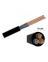 Cavo Elettrico nero H05VV-F 3x1.00 Flessibile PVC 300/500V Cavo bipolare per Elettrodomestici, Prolunghe e Uso Domestico