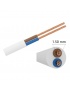 Cavo Elettrico bianco H05VV-F 2x1.50 Flessibile PVC 300/500V Cavo bipolare per Elettrodomestici, Prolunghe e Uso Domestico