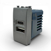 Frutti elettrici compatibili con supporti Vimar Arké grigio scuro interruttore presa pulsante schuko deviatore